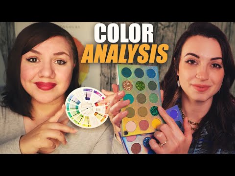 ASMR Ultimate COLOR Analysis for Makeup with Gibi Roleplay
