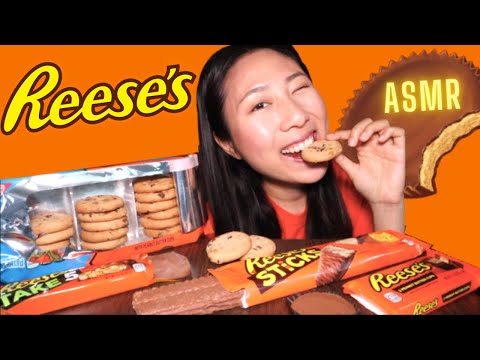Reeses's CHOCOLATE FEAST! #ASMR 🍫 Crunchy eating sounds