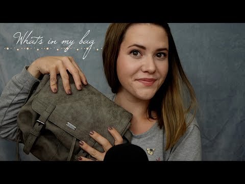 ASMR Whats in my Bag? ♡ Beruhigende TAPPING & WHISPER Sounds in German/Deutsch