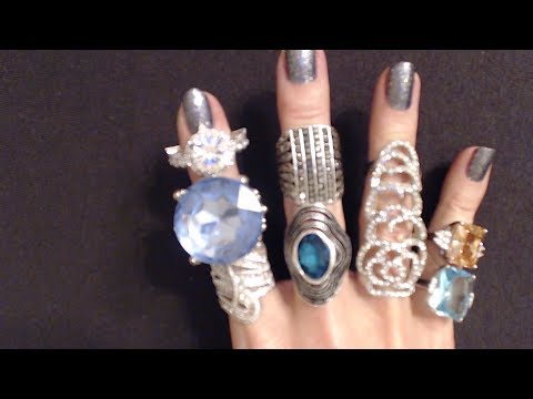 ASMR ~ Up-Close Ring/Jewelry Shopping Haul Show & Tell (Whisper)