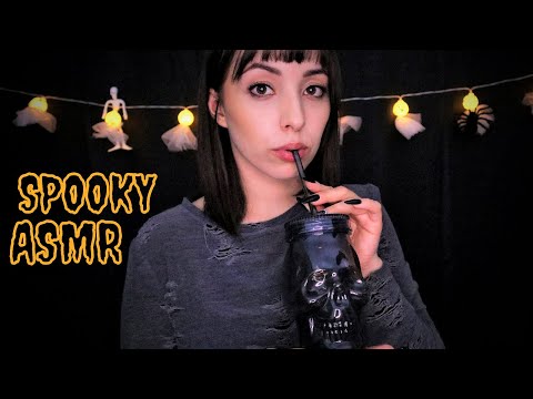 ASMR With Spooky Things & Eating