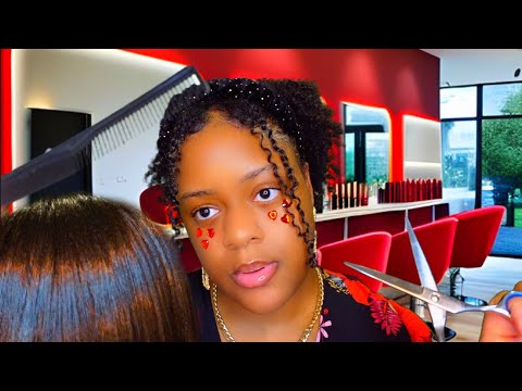 ASMR southern girl does your hair 💇🏽‍♀️✂️hairstylist role-play✨(southern accent ❤️)