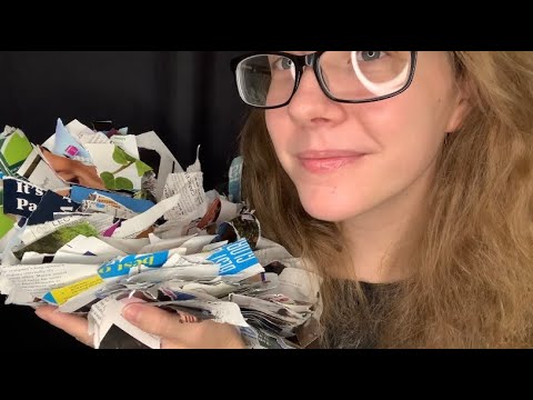 ASMR Tearing Apart Old Magazines | Ripping Out Magazine Pages | Paper Tearing Sounds (No Talking)