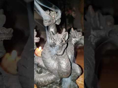 ASMR Shorts | hypnotizing dragon incense smoke