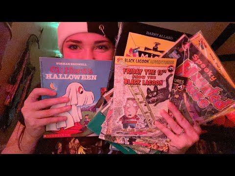 Spooky Books from my Childhood 🎃 ASMR