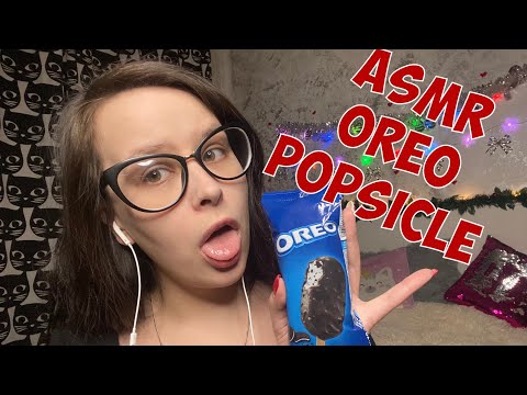ASMR popsicle ice cream MUKBANG mouth sounds and licking and kisses 묵방