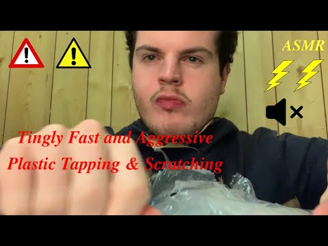 Tingly ASMR Fast and Aggressive PLASTIC Tapping and Scratching (lofi) [No Talking]