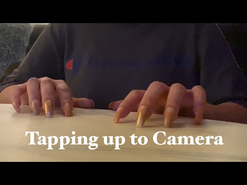 ASMR Fast Table Tapping up to Camera