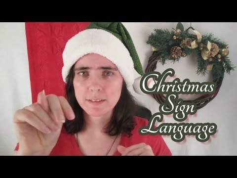 *Whisper* ASMR Christmas Sign Language (Holidays) ☀365 Days of ASMR☀