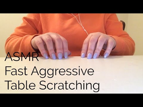 ASMR Fast Aggressive Table Scratching(No Talking)