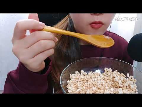 puffed rice ASMR 입안가득 꿀뻥튀기 이팅사운드 노토킹 먹방 No talking Eating Sounds Mukbang