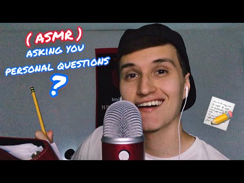 ASMR - asking you PERSONAL questions 📝 (Whispering, Typing, Writing Sounds)