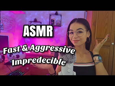 ASMR FAST & AGGRESSIVE + IMPREDECIBLE!🤪💫 | ASMR rápido y agresivo en español para dormir | Pandasmr