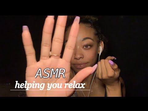 ASMR | slow hand movements + mouth sounds