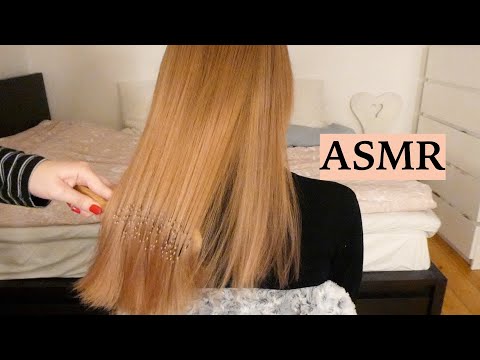 ASMR Relaxing Hair Brushing, Hair Stroking, Head Scratching & Hair Play Sounds, No Talking