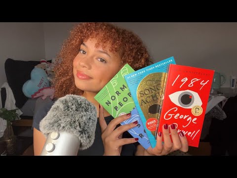 ASMR book tapping & inaudible whisper reading (and some more book triggers!)