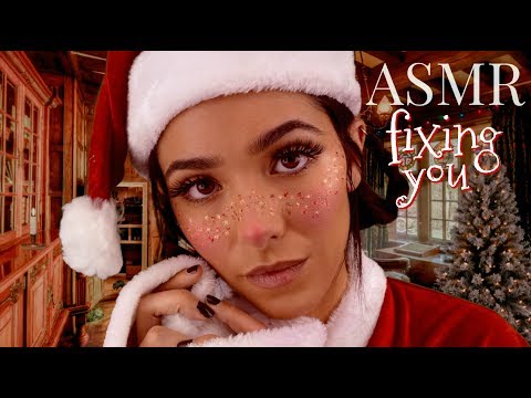 ASMR Fixing You: Christmas Edition (Ear Cleaning, Scratching, Visual Triggers, Lotion sounds...)