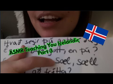 ASMR Teaching You Icelandic Part III - Soft Spoken