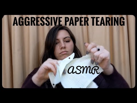 Aggressive Paper Tearing ASMR