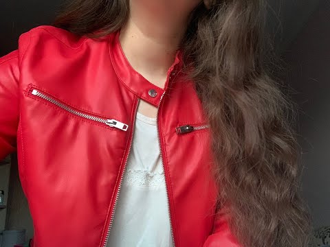 ASMR: Scratching Leather Jacket ⚠️ 🔥