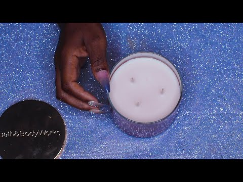 CANDLE TAPPING BATH BODY WORKS PINK LEMONADE ASMR CHEWING GUM SOUNDS