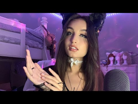 ASMR | Fast & Aggressive Hand Sounds/Movements, Mouth Sounds, Collarbone Tapping, & Visualizations +