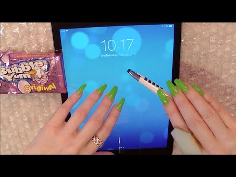 ASMR Intense Gum Chewing Ramble | Random Facts On Ipad | Tingly Tapping and Whisper