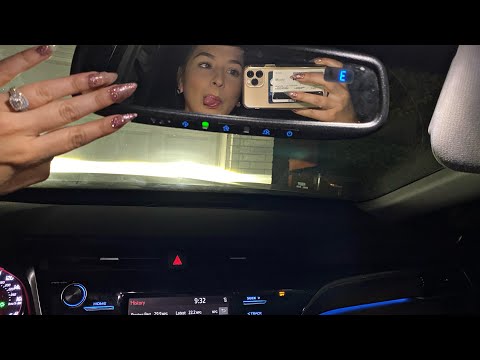 ASMR in my sisters car 🚗