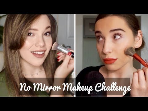 ASMR - No Mirror Makeup Challenge with ASMRxBABEE!