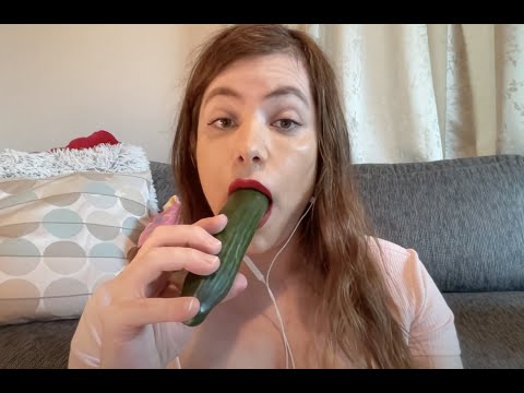 ASMR EATING CUCUMBER AND PICKLES