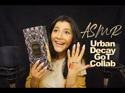 ASMR Urban Decay | Game of Thrones Makeup Collection (FIXED AUDIO)