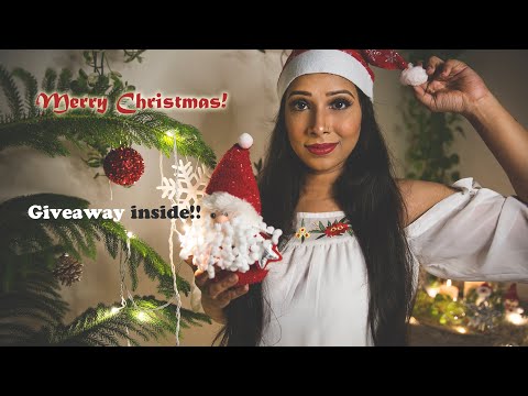 Chistmas special ASMR| fall asleep to these crinkly triggers! My first ever GIVEAWAY :)