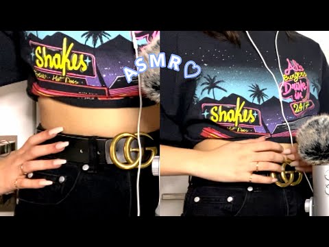 ASMR | AGGRESSIVE GUCCI BELT SCRATCHING AND TAPPING * tingles in your ears* RELAXATION💛☁️