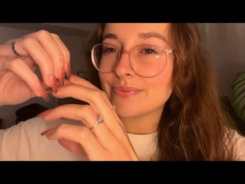 ASMR nail tapping, hand sounds, skin and tattoo scratching
