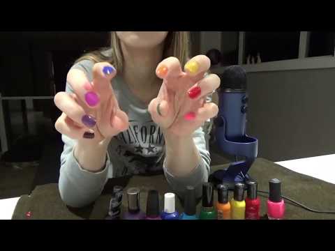 ASMR rainbow nail painting