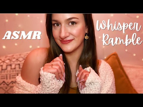 ASMR • 45+ Minute Whisper Ramble • Up Close Whispers (with Nail Tapping)