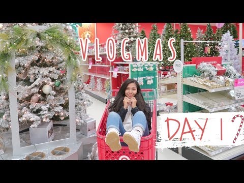 Christmas Decor Shopping at Target | Vlogmas Day 1!!!