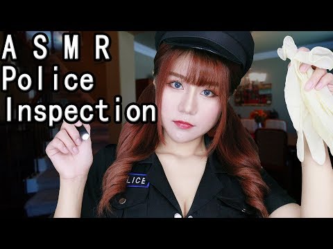 ASMR Police Roleplay Policewoman Inspect Check and Test You Comfort and Help You