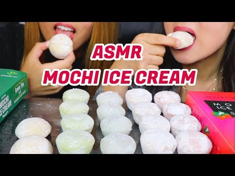 ASMR: MOCHI ICE CREAM (STICKY EATING SOUNDS) MUKBANG
