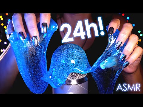 [ASMR] 24H Pure Slime Trigger 😴 99.99% of You Will Fall Asleep (No Talking)
