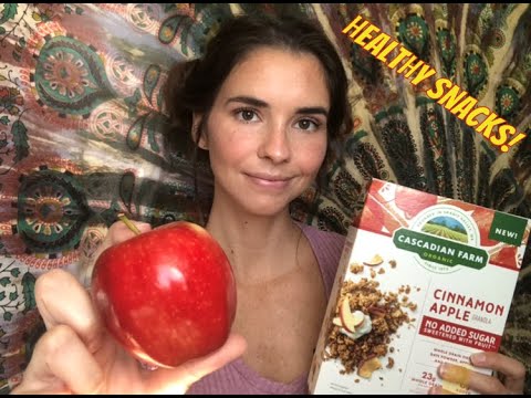 ASMR *gum-chewing* healthy snack staples