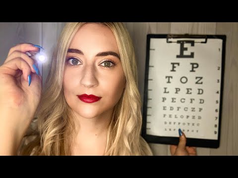 ASMR • Relaxing Eye Exam Roleplay 👁 • Follow the Light Triggers • Personal Attention