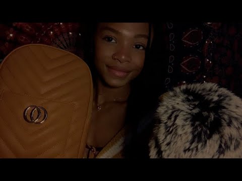 ASMR “what’s in my bag?” + attention to objects