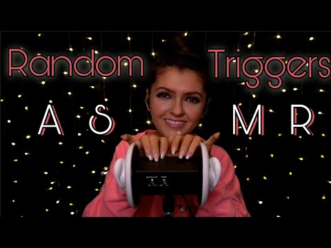 Random Tingling Triggers ~ no talking ASMR (mic scratching, tapping, glass rocks)