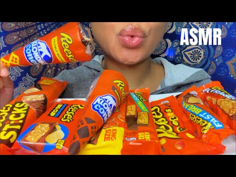 ASMR | Eating Reese Candy | Reese’s ice cream