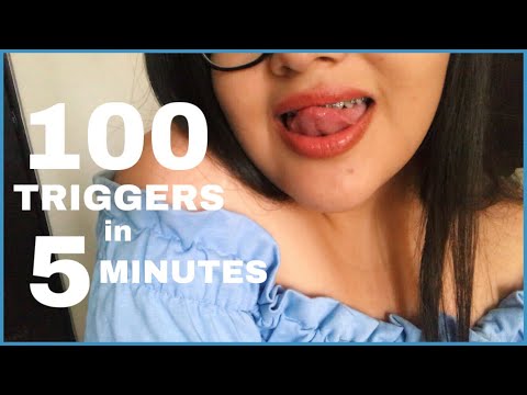 100 TRIGGERS in 5 MINUTES | ASMR Challenge | TAPPING | SCRATCHING | NO TALKING