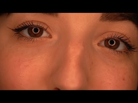 ASMR Eye Contact + Relaxing Whispers (Positive Affirmations)