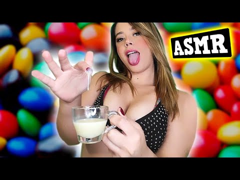 ASMR Eating Condensed MILK with FINGERS 🤤