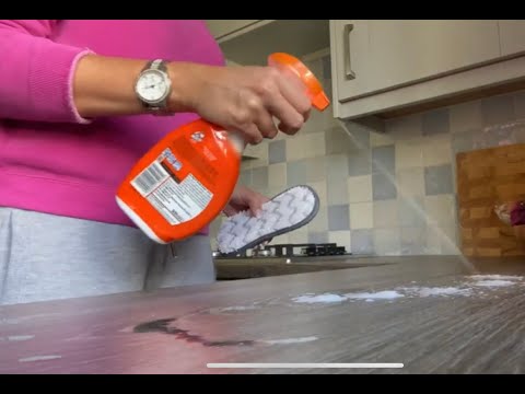 ASMR No Talking - Cleaning My Kitchen Spraying Wiping and Soapy Cleaning