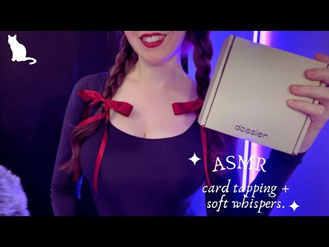 ASMR - Card Tapping, Box Tapping, Whisper with #dossier #dossierpartner #dossierperfume